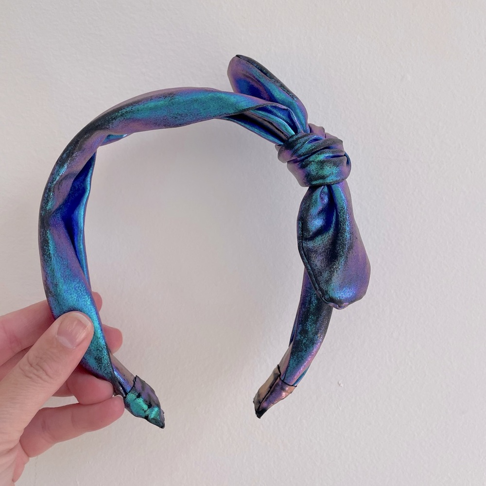 Mermaid Blue & Purple Knotted Girls Headband